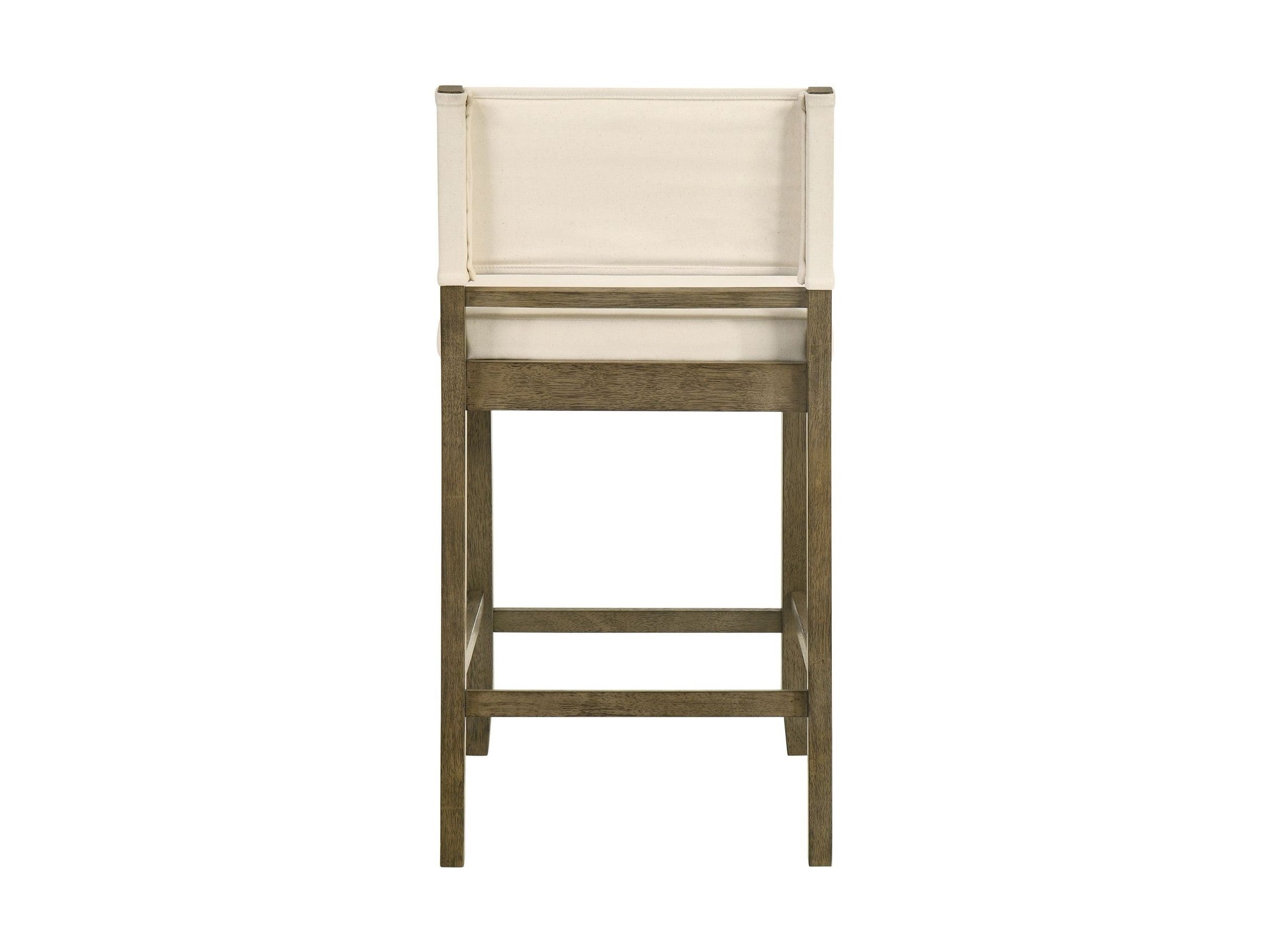Yaneli - Contemporary Natural Wood Counter Height Kitchen Bar Stool