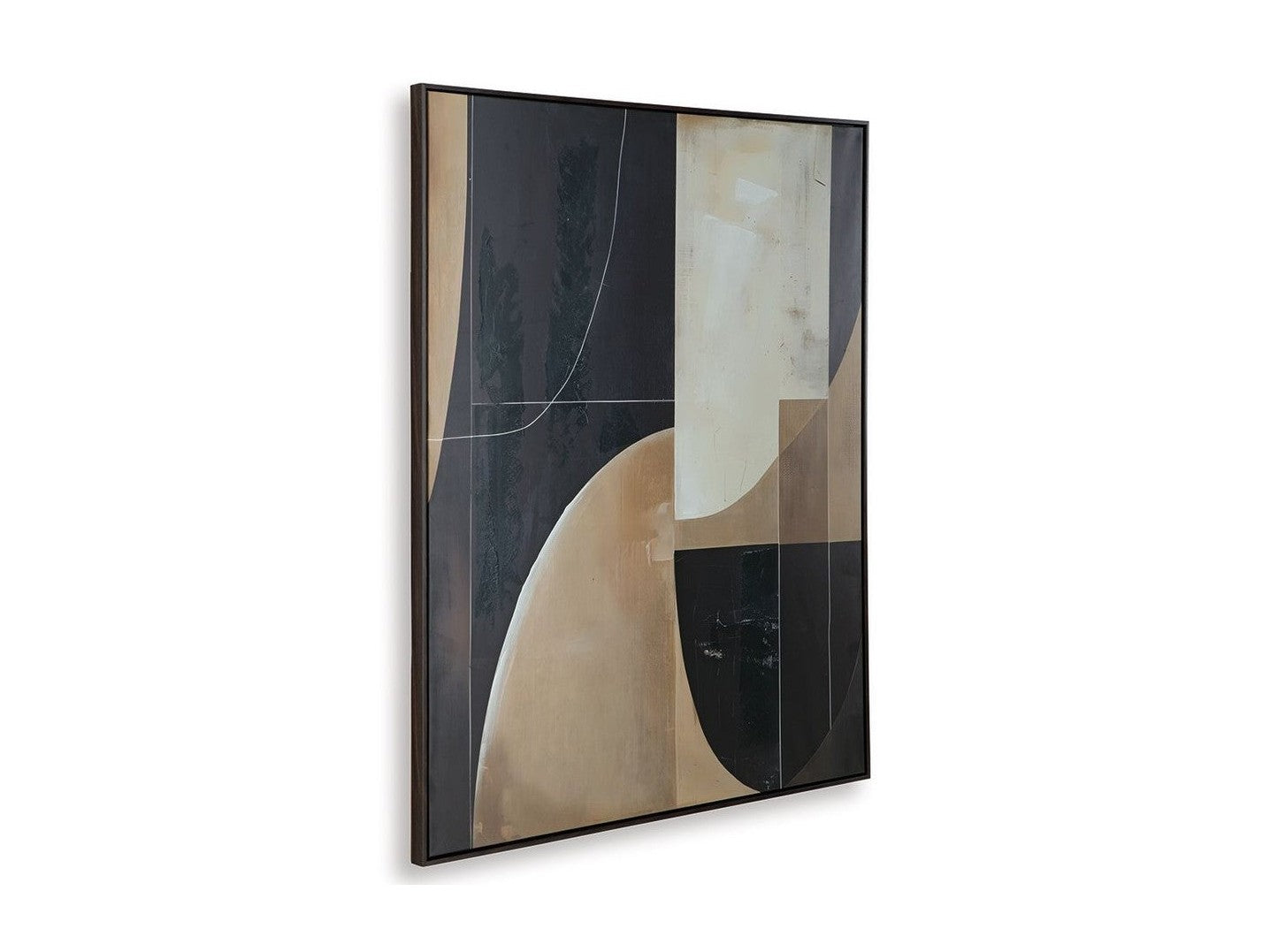 Ewanford - Wall Art - Black / Brown / Tan