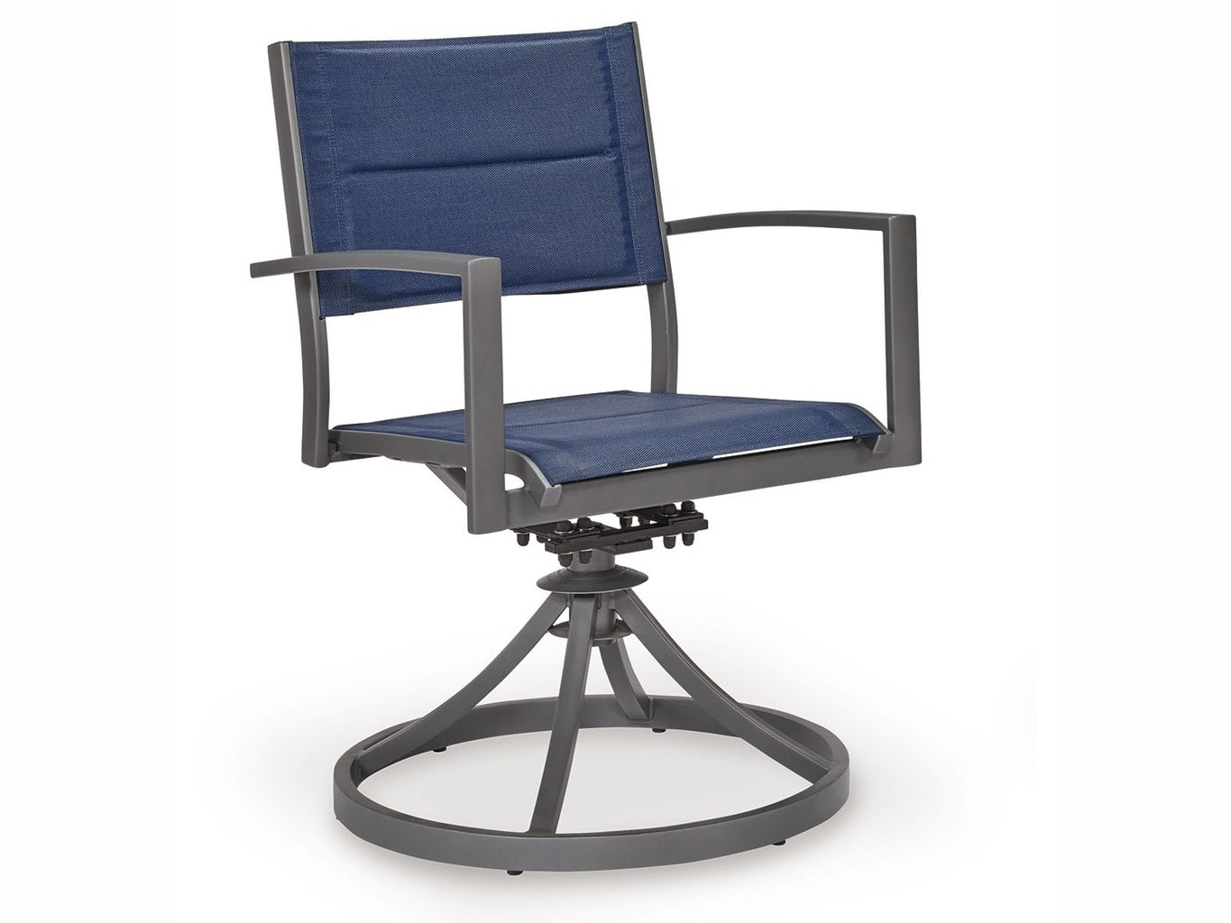 Point Bonita - Sling Swivel Chair (Set of 2) - Blue / Gray