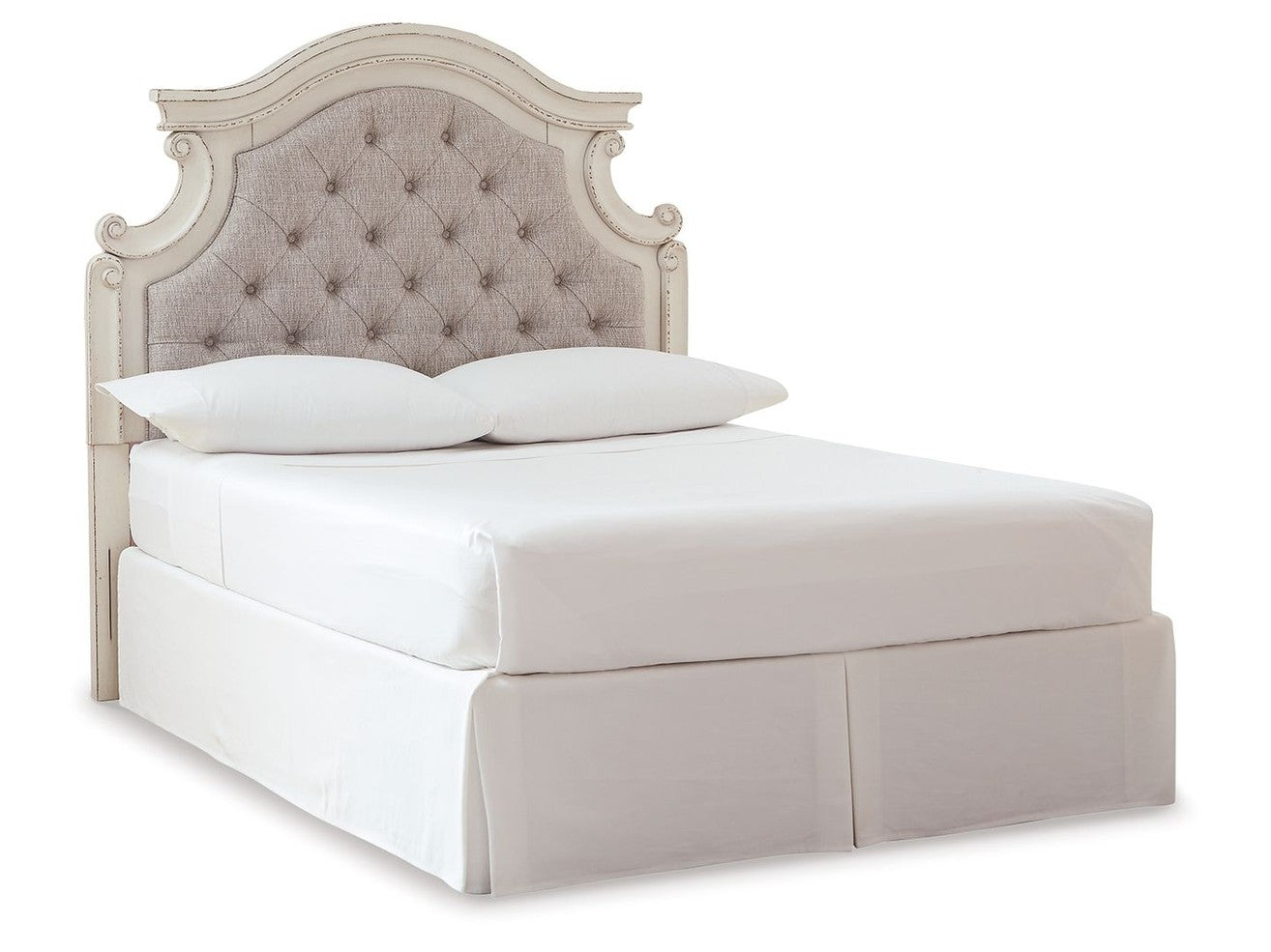 Realyn - Full UPH Panel Headboard - Chipped White