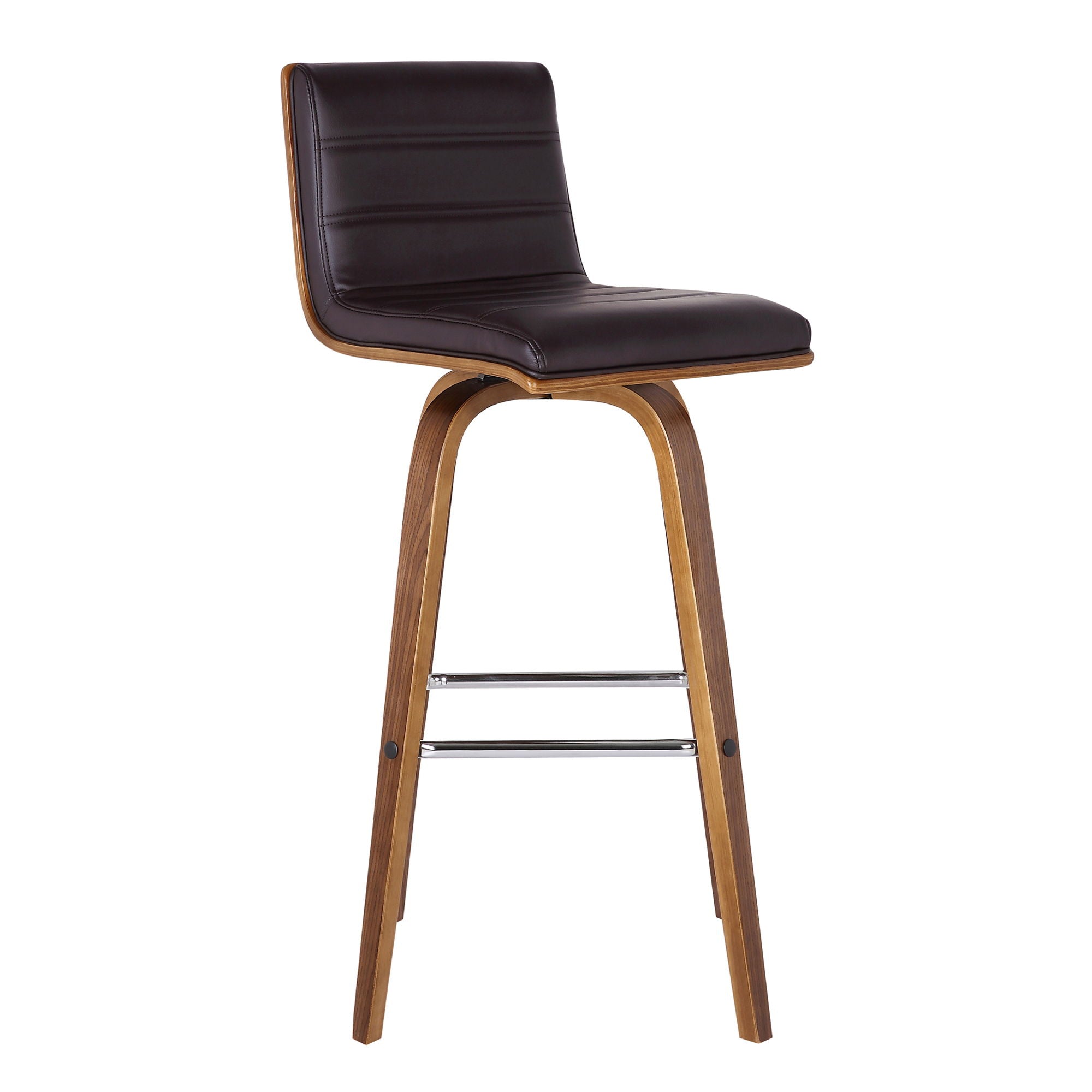 Vienna - 26" Swivel Counter Stool - Walnut Wood
