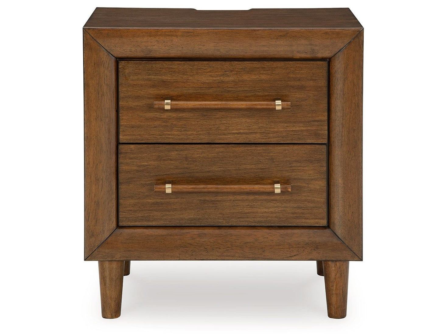 Lyncott - Two Drawer Night Stand - Brown