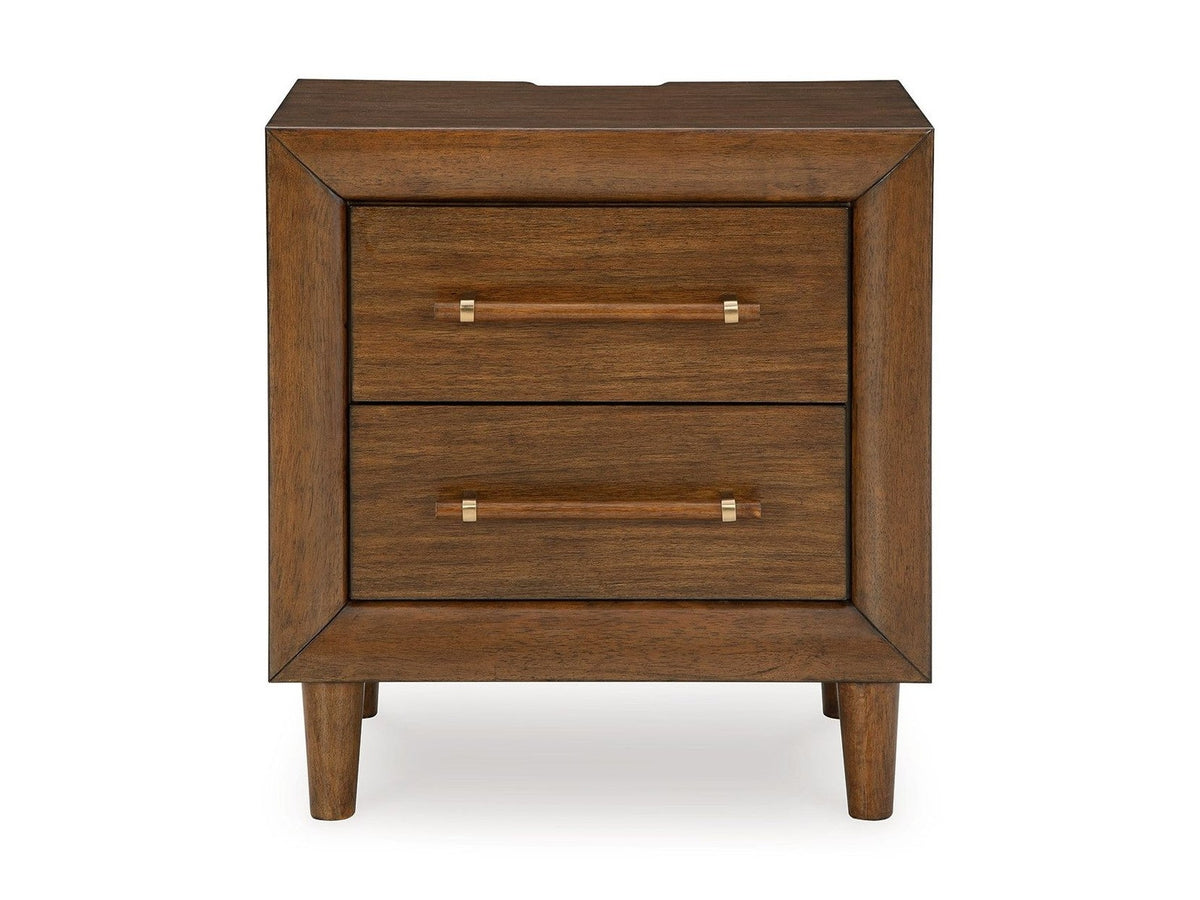 Lyncott - Two Drawer Night Stand - Brown