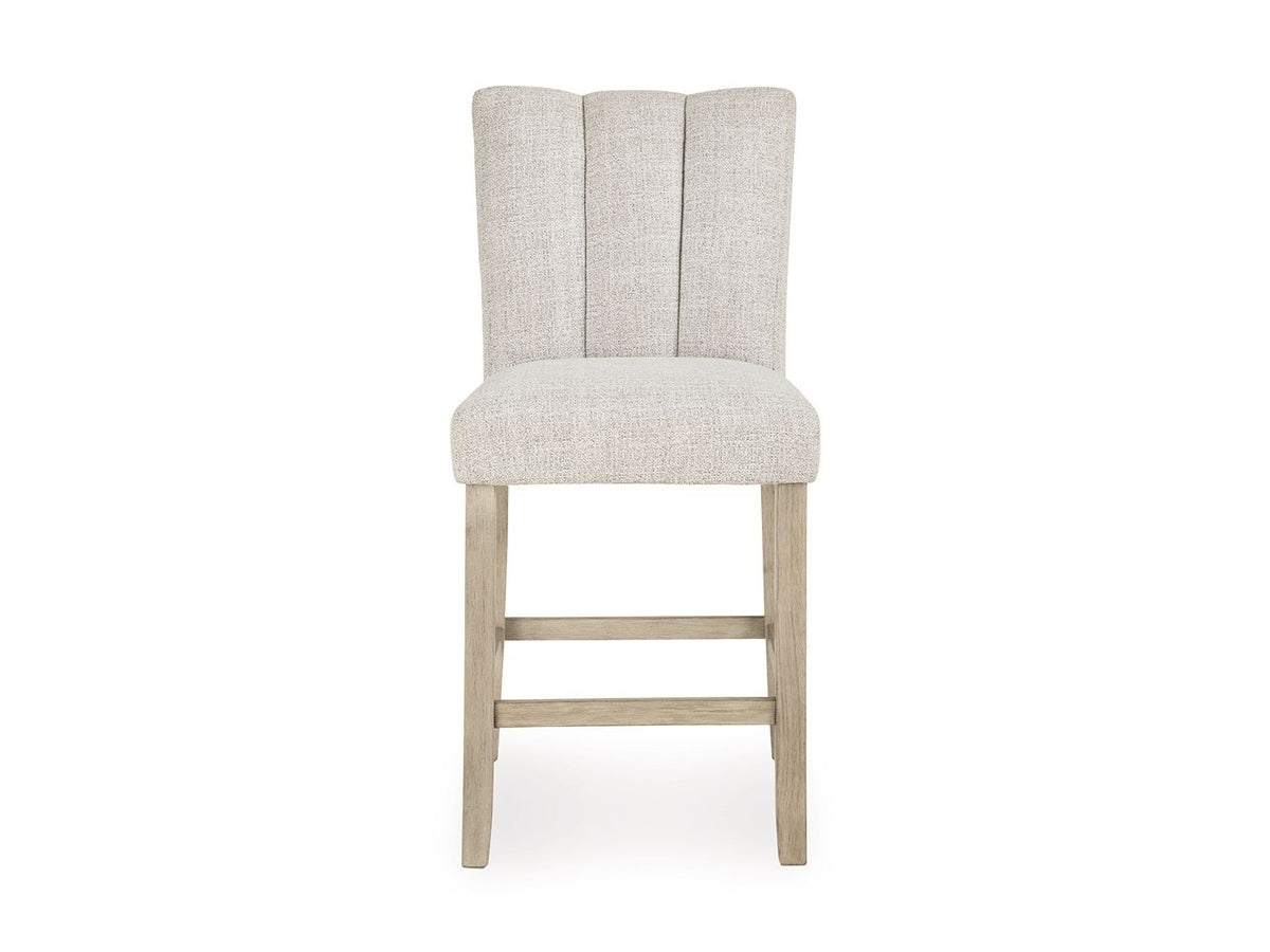 Larawyn - Upholstered Barstool (Set of 2) - Bisque