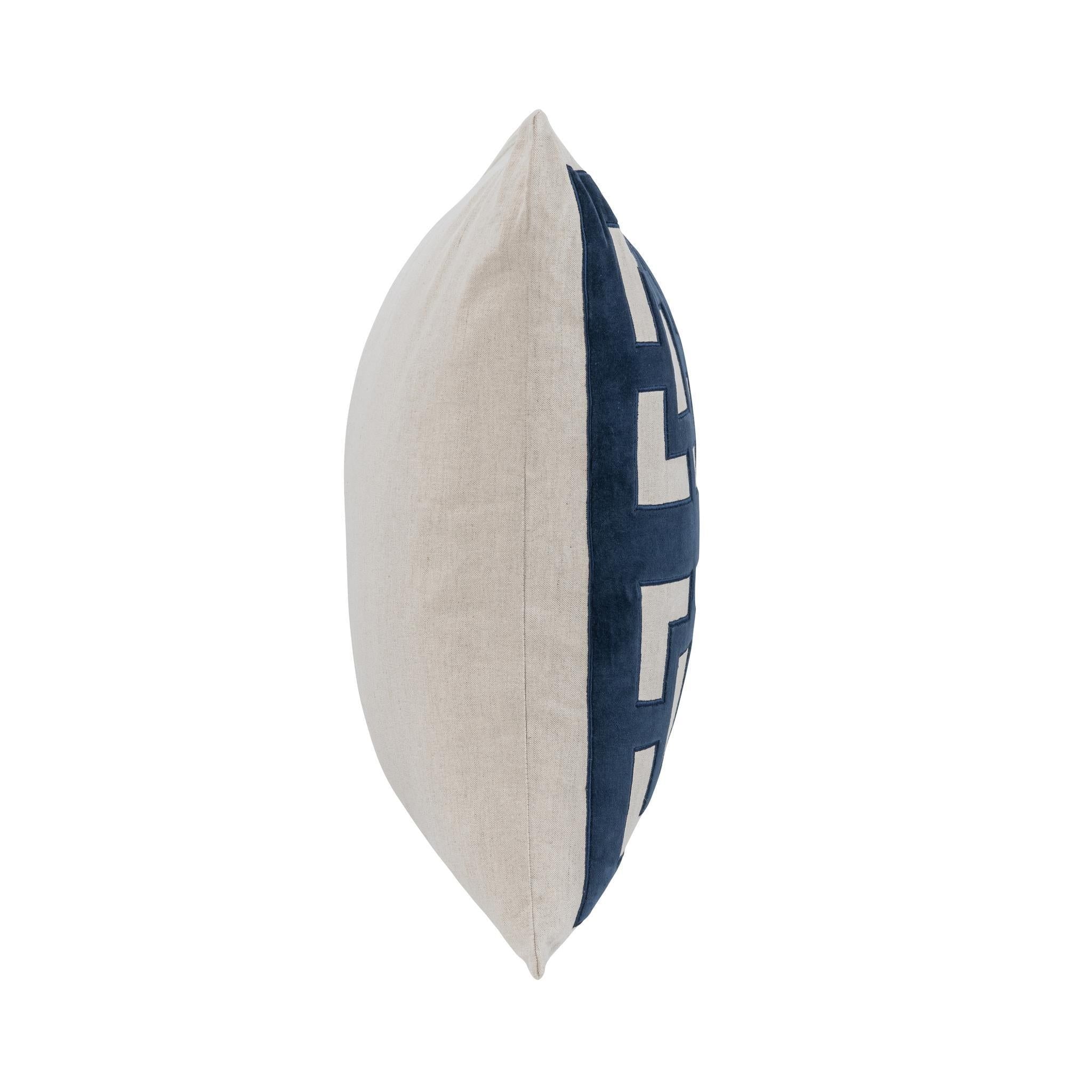 Novel Estate - 22" x 22" NV Corbin Pillow - Navy Blue