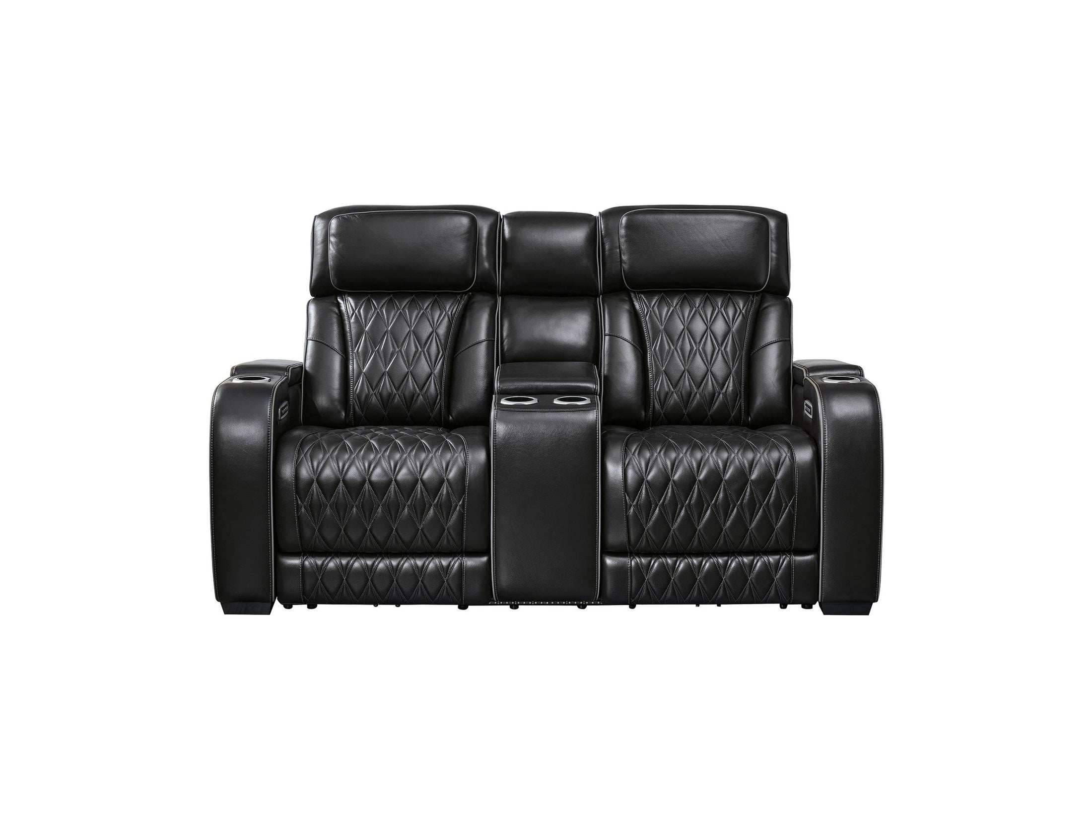 Boyington - Power Reclining Loveseat With Console/Adj Hdrst
