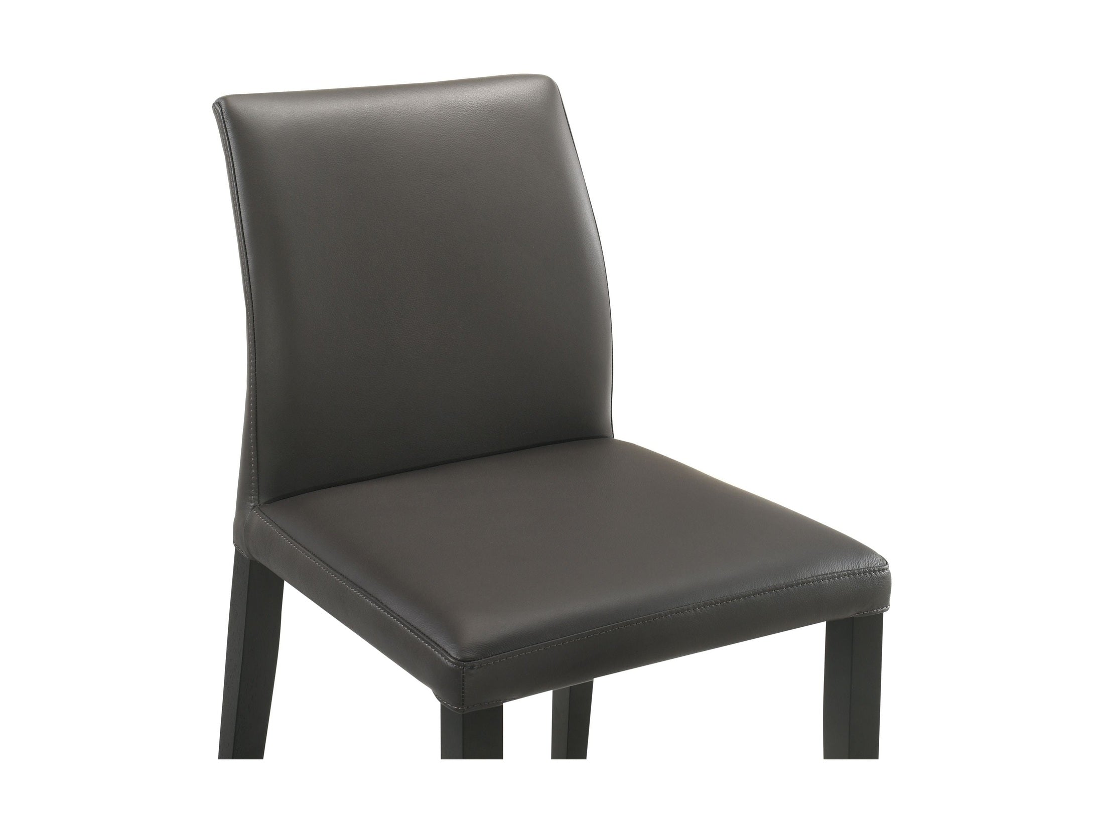 Elyza - Full Back Top Grain Leather Upholstered Wood Dining Chairs (Set of 2)