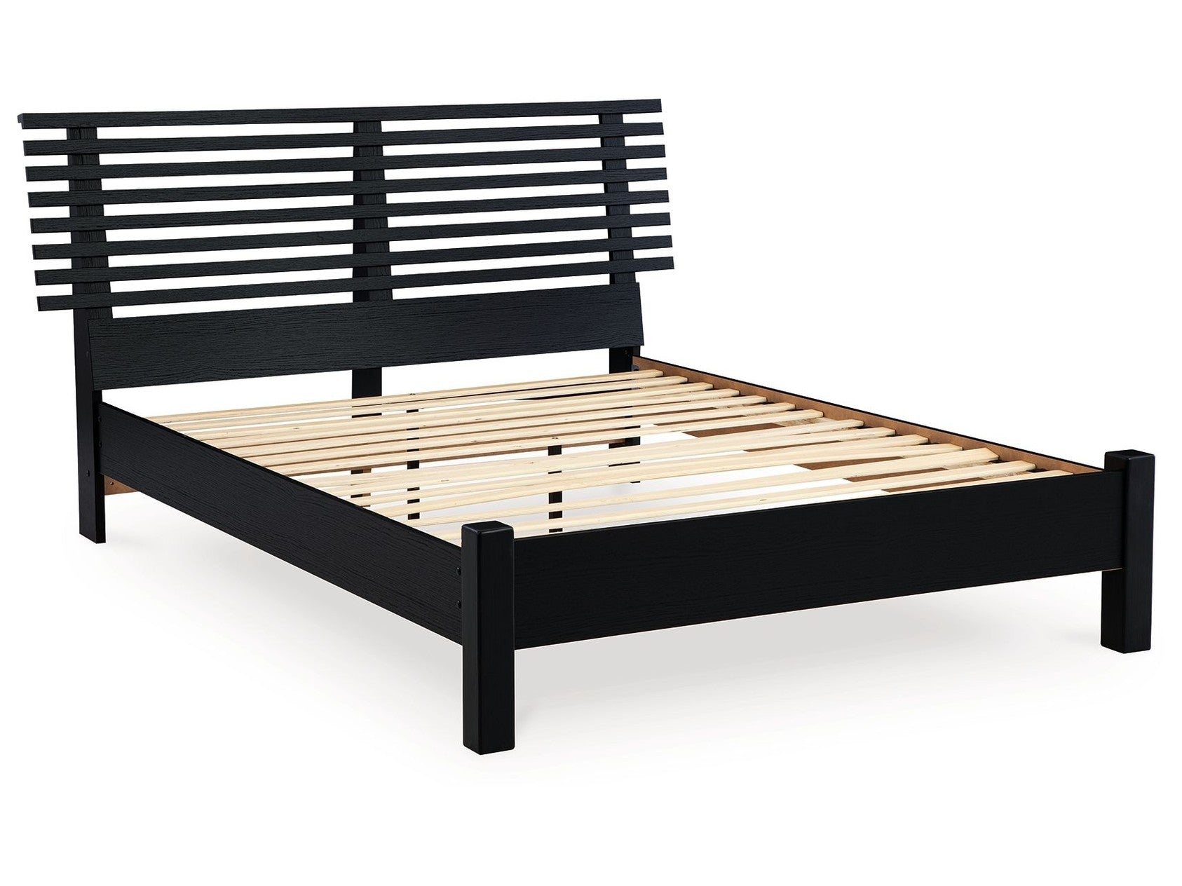 Danziar - Slat Panel Bed With Low Footboard