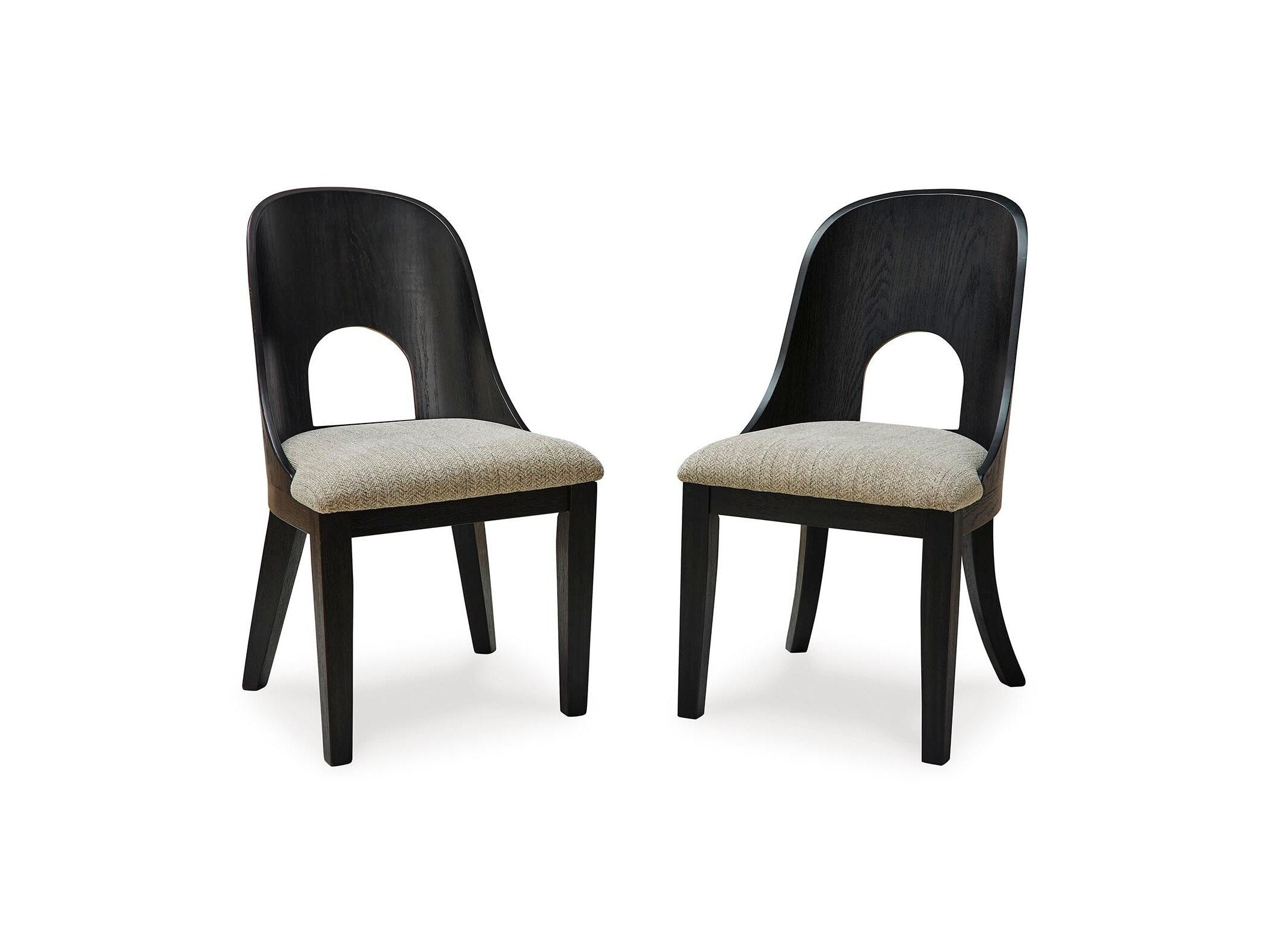 Rowanbeck - Dining Upholstered Side Chair (Set of 2) - Gray / Black