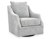 Gubbins - Swivel Accent Chair - Gray