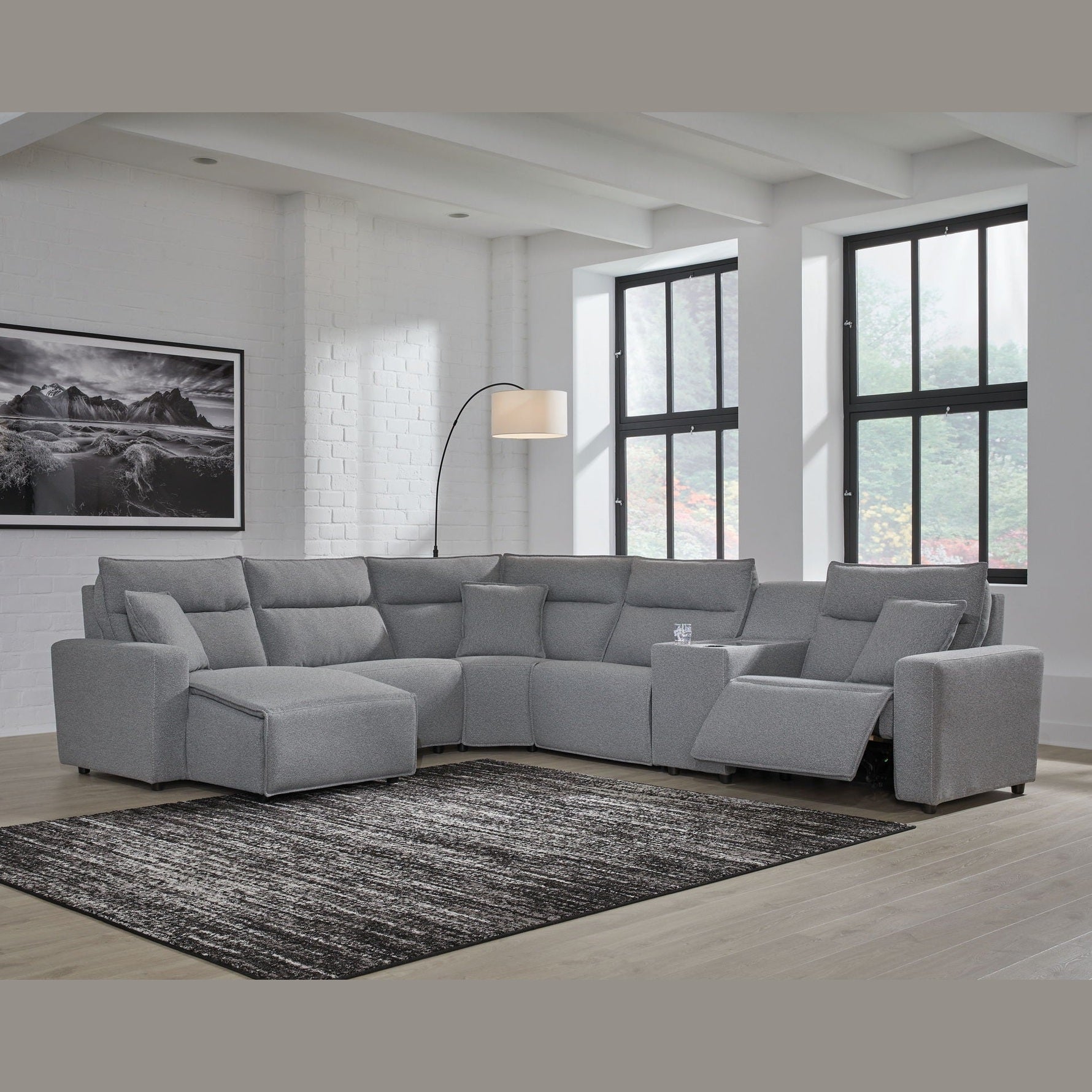 Modmax II - Reclining Sectional - Salt And Pepper