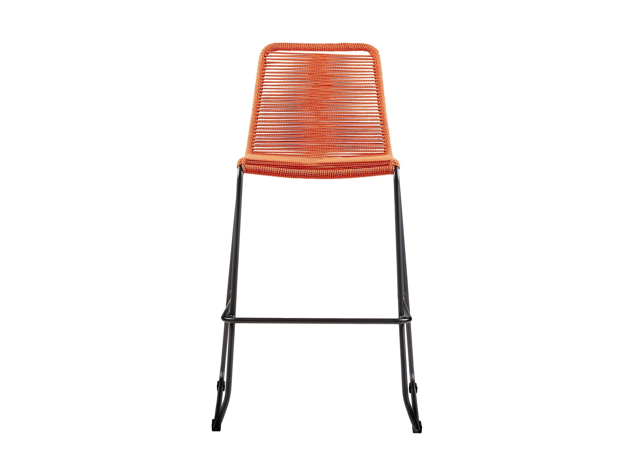 Shasta - 30" Outdoor Metal And Rope Stackable Barstool