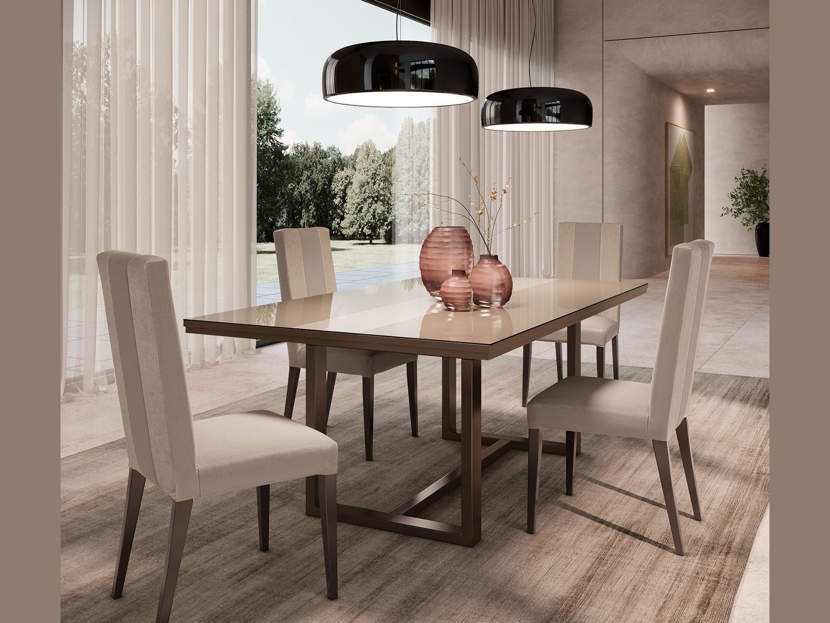 Linea - Chair - Light Beige / Brown