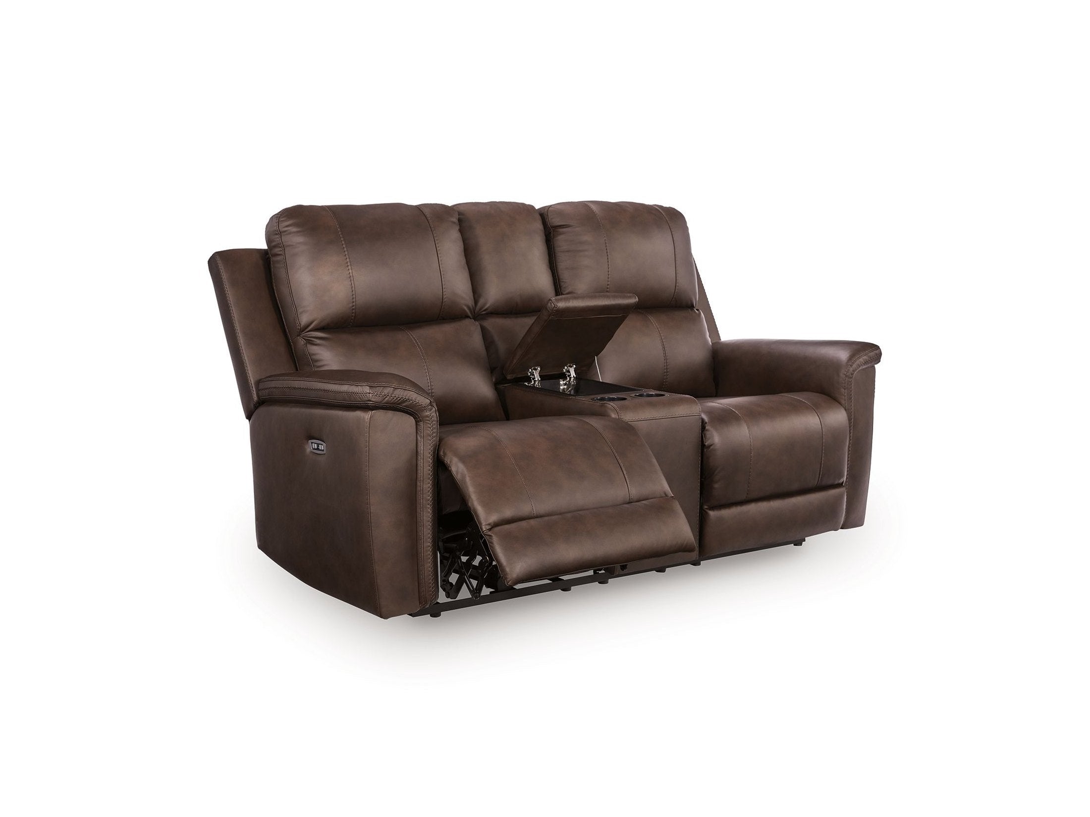 Bleckley - Power Reclining Loveseat With Console / Adjustable Headrest