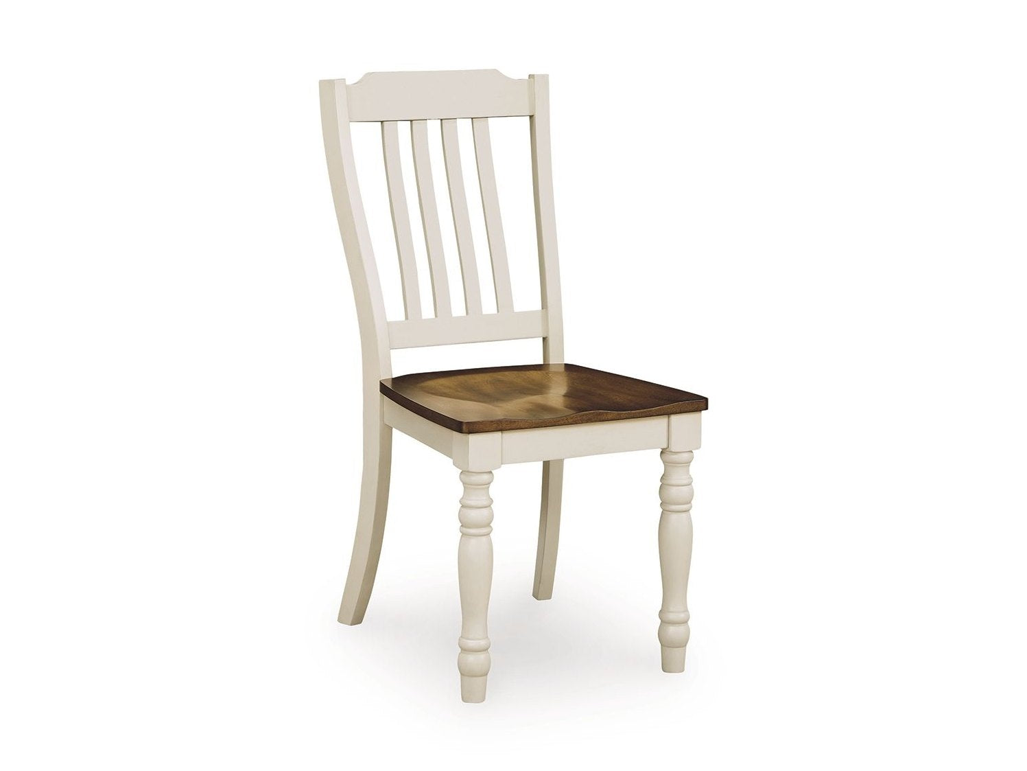 Wirloni - Dining Room Side Chair (Set of 2) - Antique White / Brown