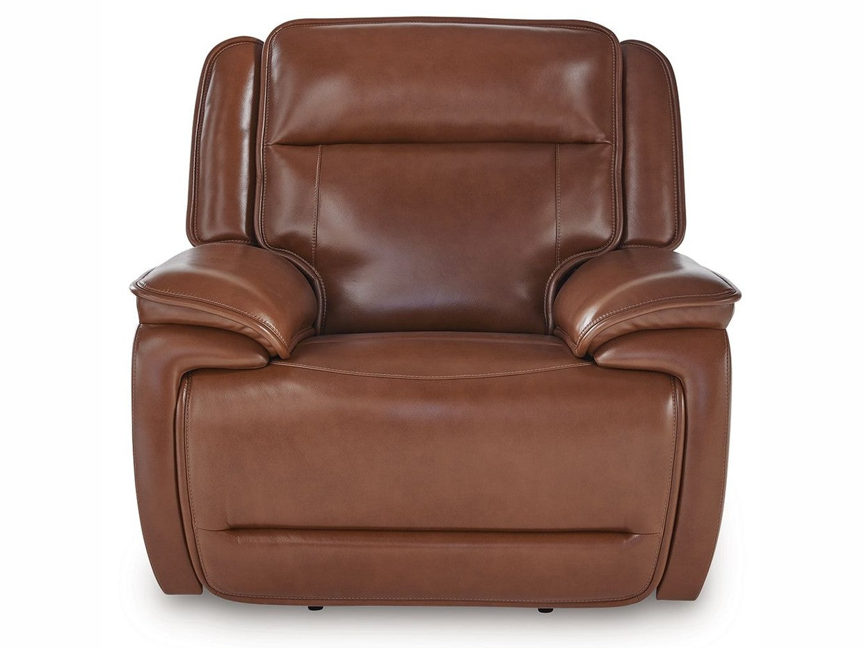 Healy Pier - Power Recliner / Adj Headrest - Chocolate