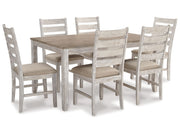 Skempton - Dining Room Table Set (Set of 7) - White