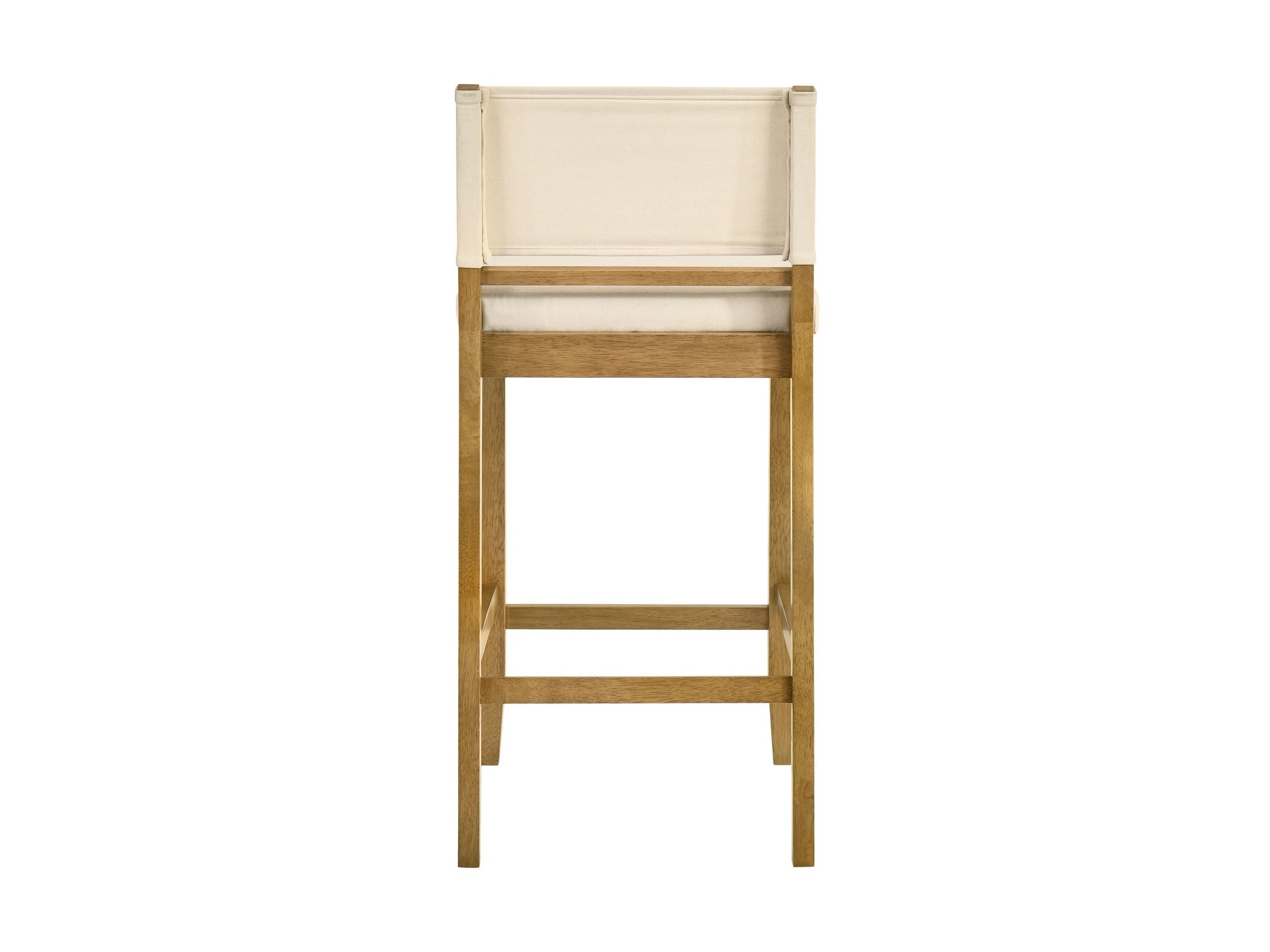 Yaneli - Contemporary Natural Wood Bar Height Kitchen Bar Stool