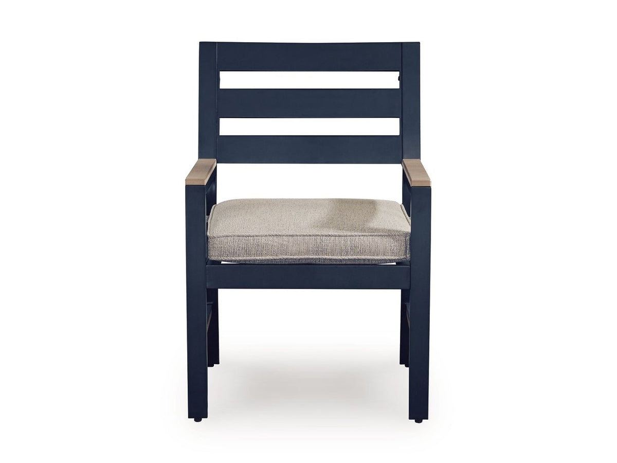 East Beach - Arm Chair With Cushion (Set of 2) - Blue