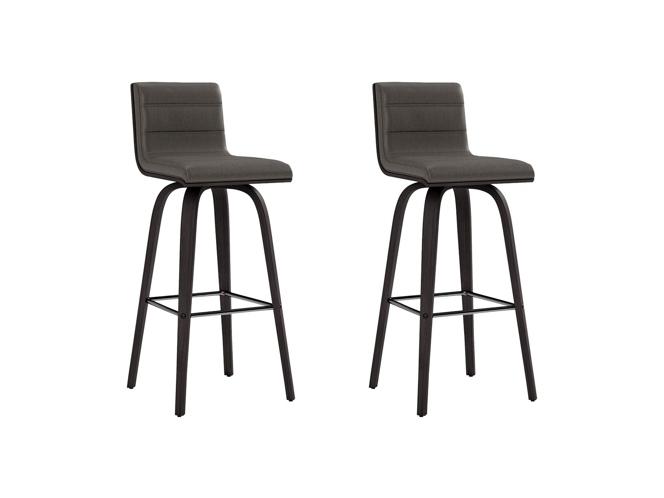 Vienna - 30" Swivel Bar Stool - Black Wood