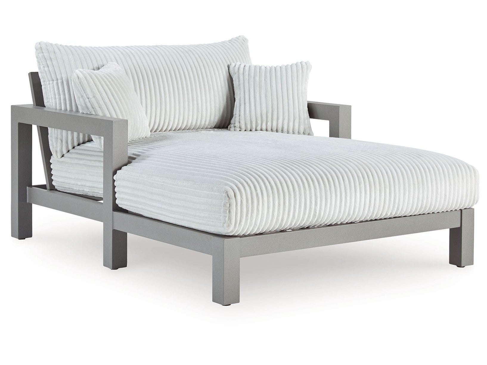 Moonlight View - Chaise Lounge With Cushion - Gray