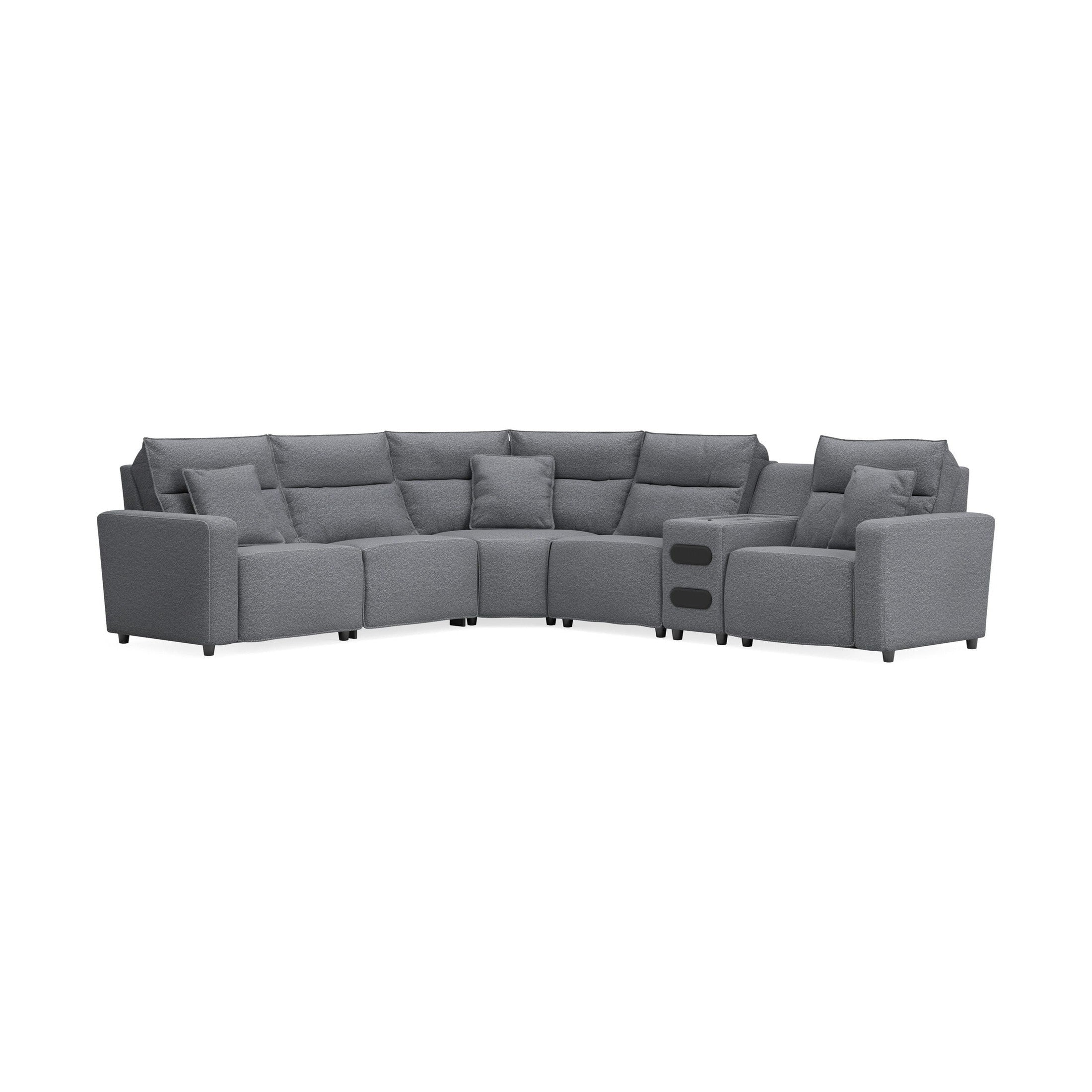 Modmax II - Reclining Sectional - Salt And Pepper