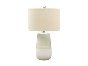 Shavon - Ceramic Table Lamp  - Beige / White