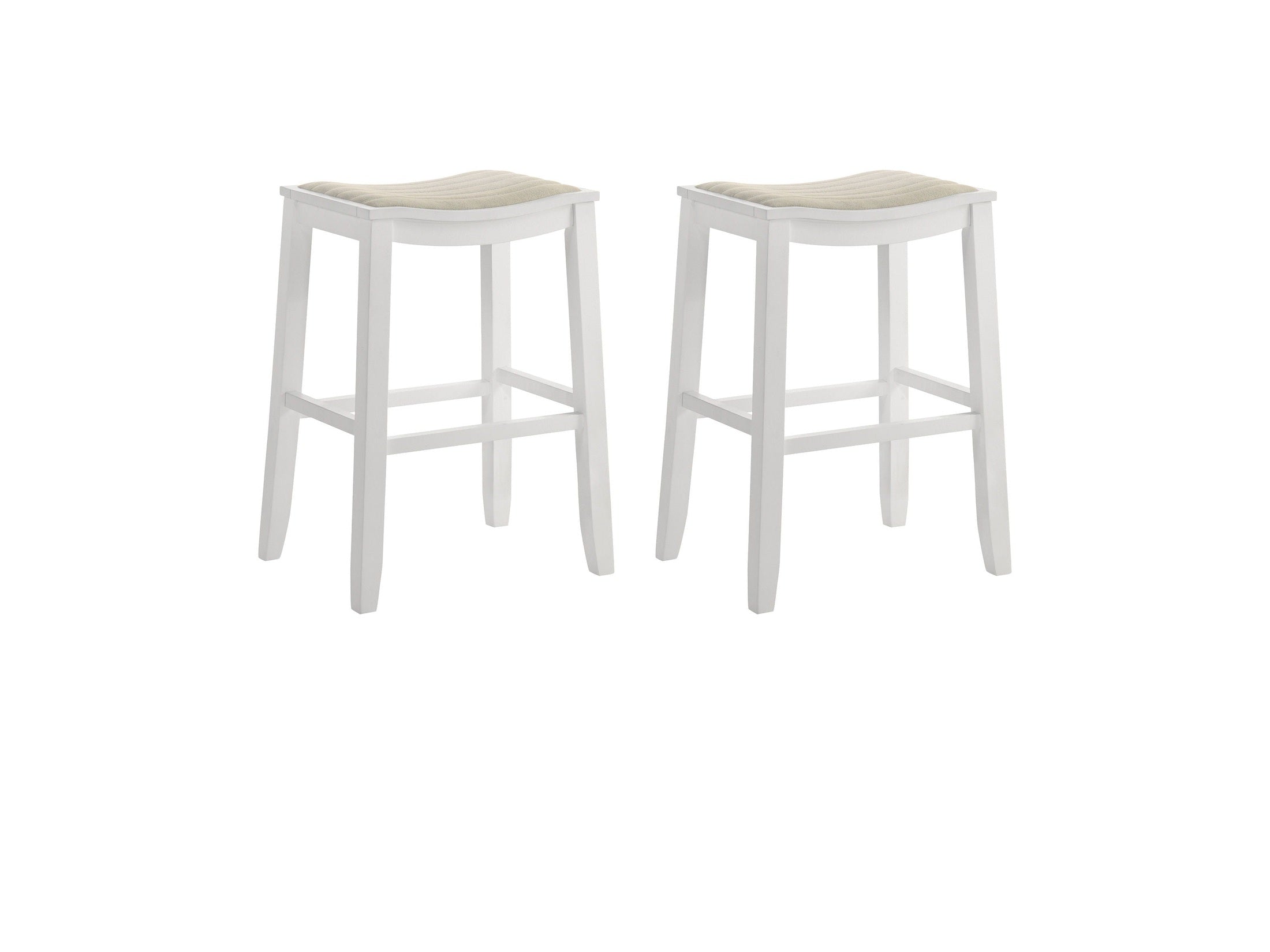 Iyani - Coastal Modern Wood Bar Height Kitchen Bar Stool
