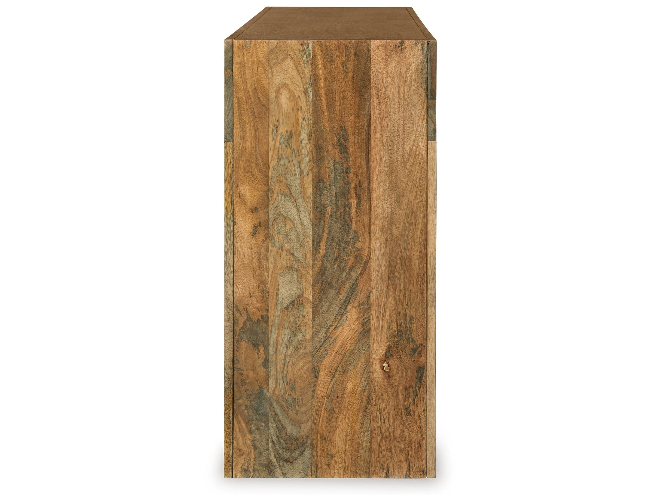 Luzmanacy - Console Sofa Table - Natural Brown
