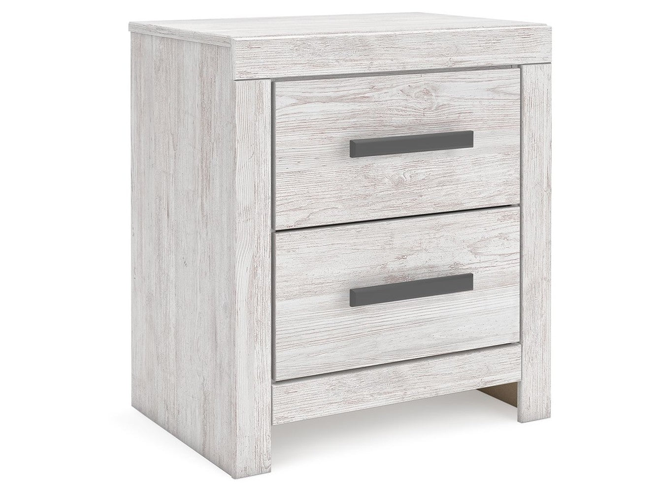 Cayboni - Two Drawer Night Stand - Whitewash