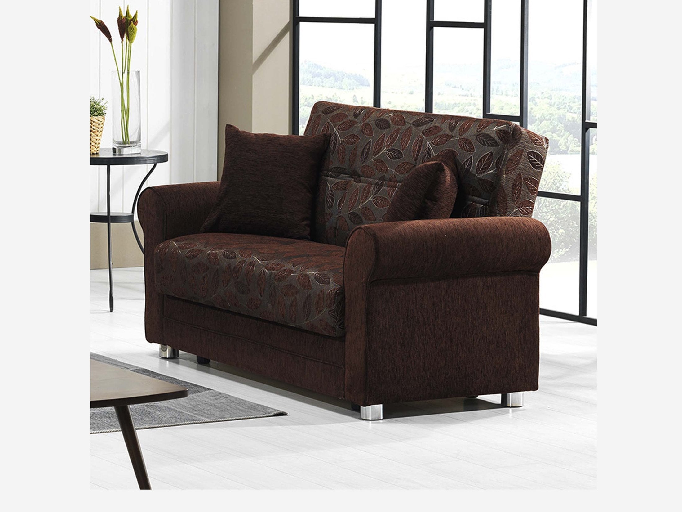 Ottomanson Rio Grande - Upholstered Convertible Loveseat With Storage