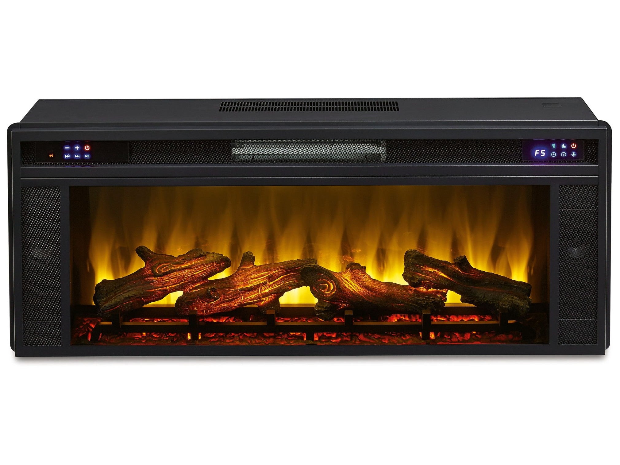 Entertainment Accessories - Fireplace Insert - Rectangular - Black
