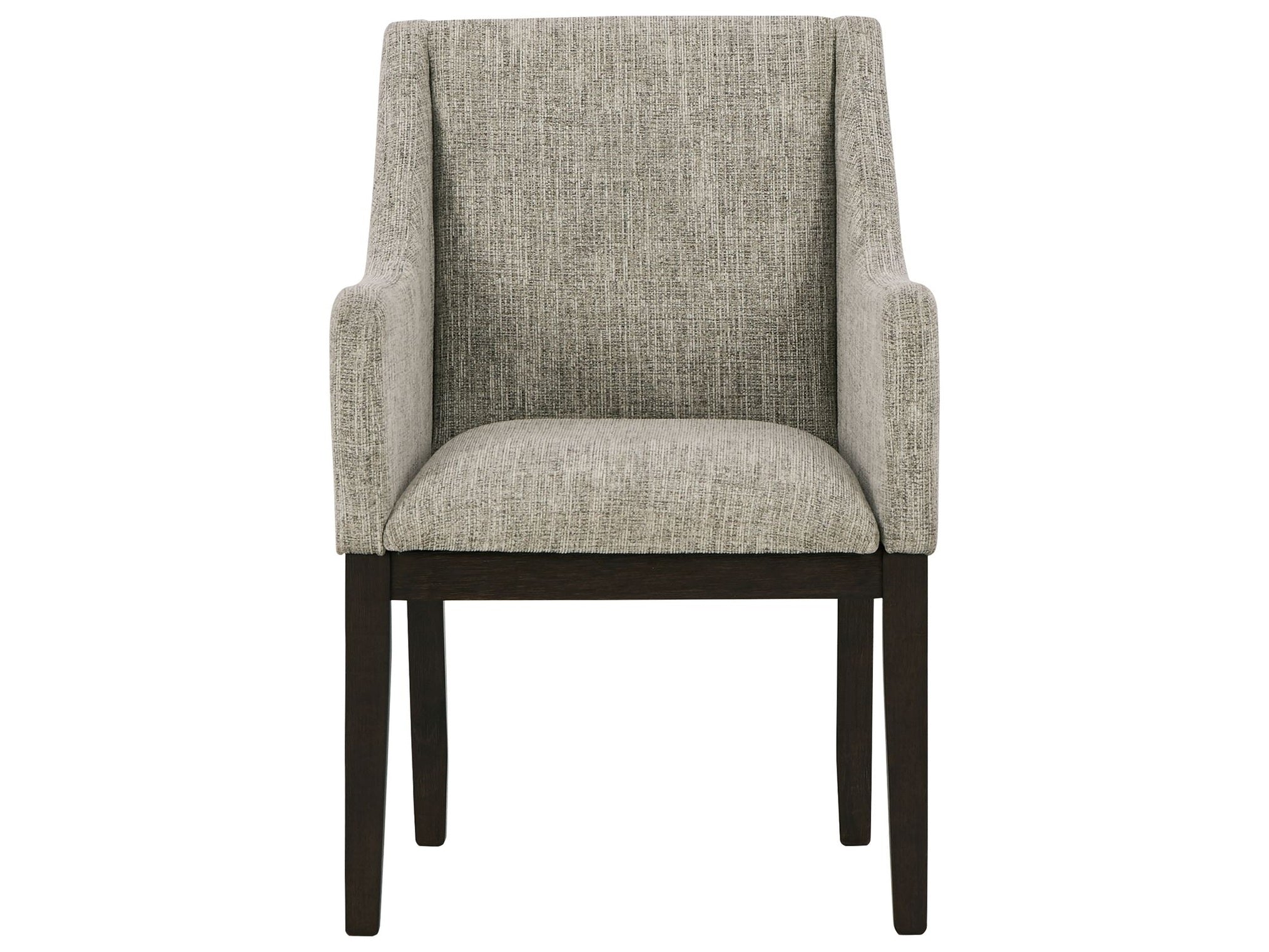 Burkhaus - Dining UPH Arm Chair (Set of 2) - Beige / Dark Brown