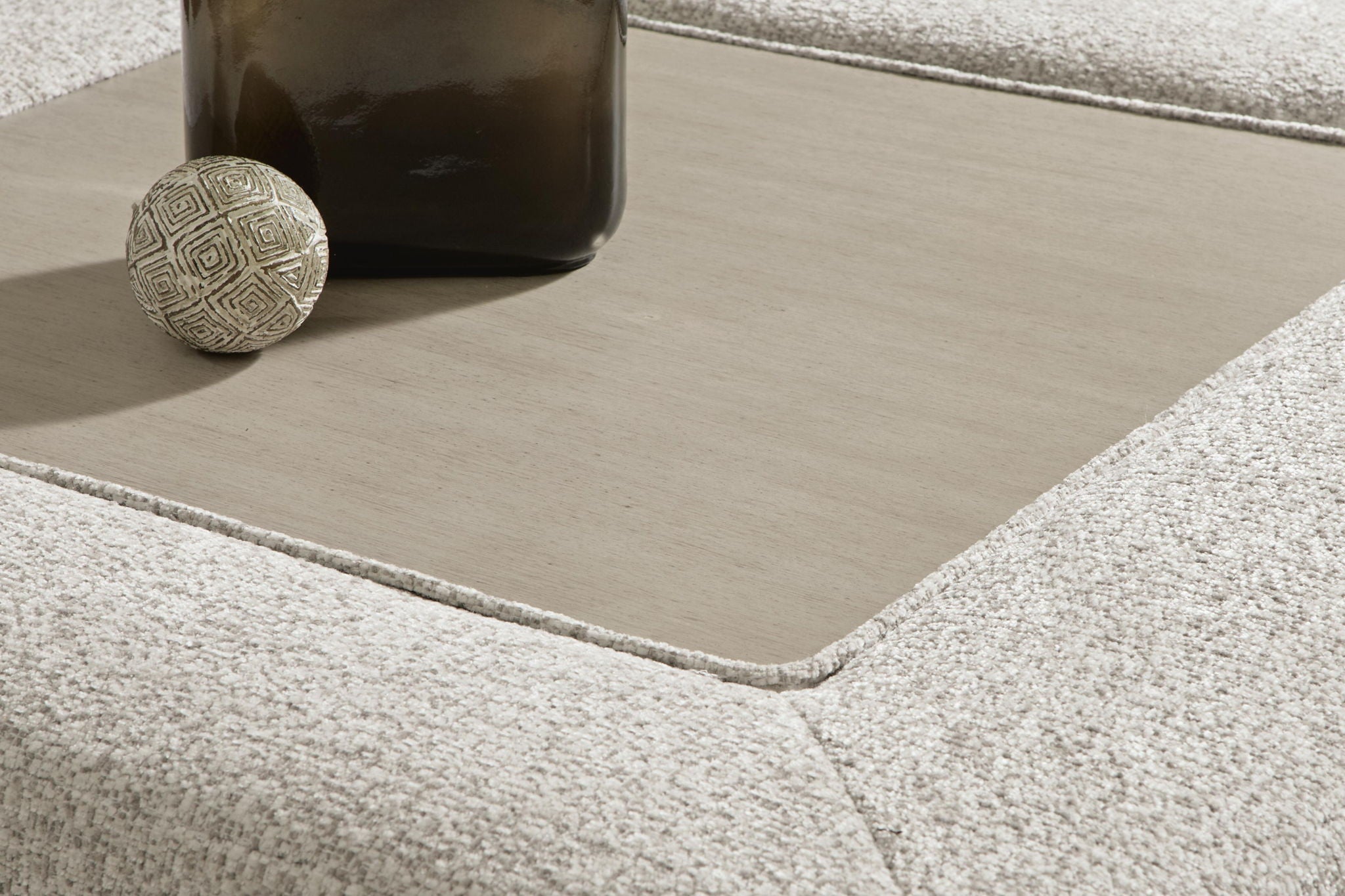 Stonecroft Manor - Oversized Accent Ottoman - Snowstone