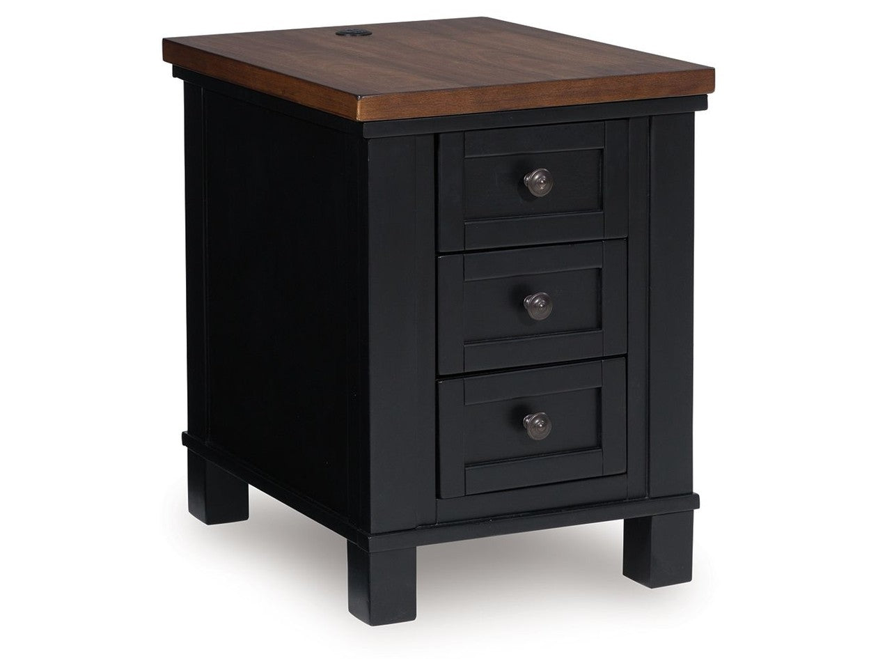 Wildenauer - Chair Side End Table - Brown / Black
