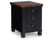 Wildenauer - Chair Side End Table - Brown / Black