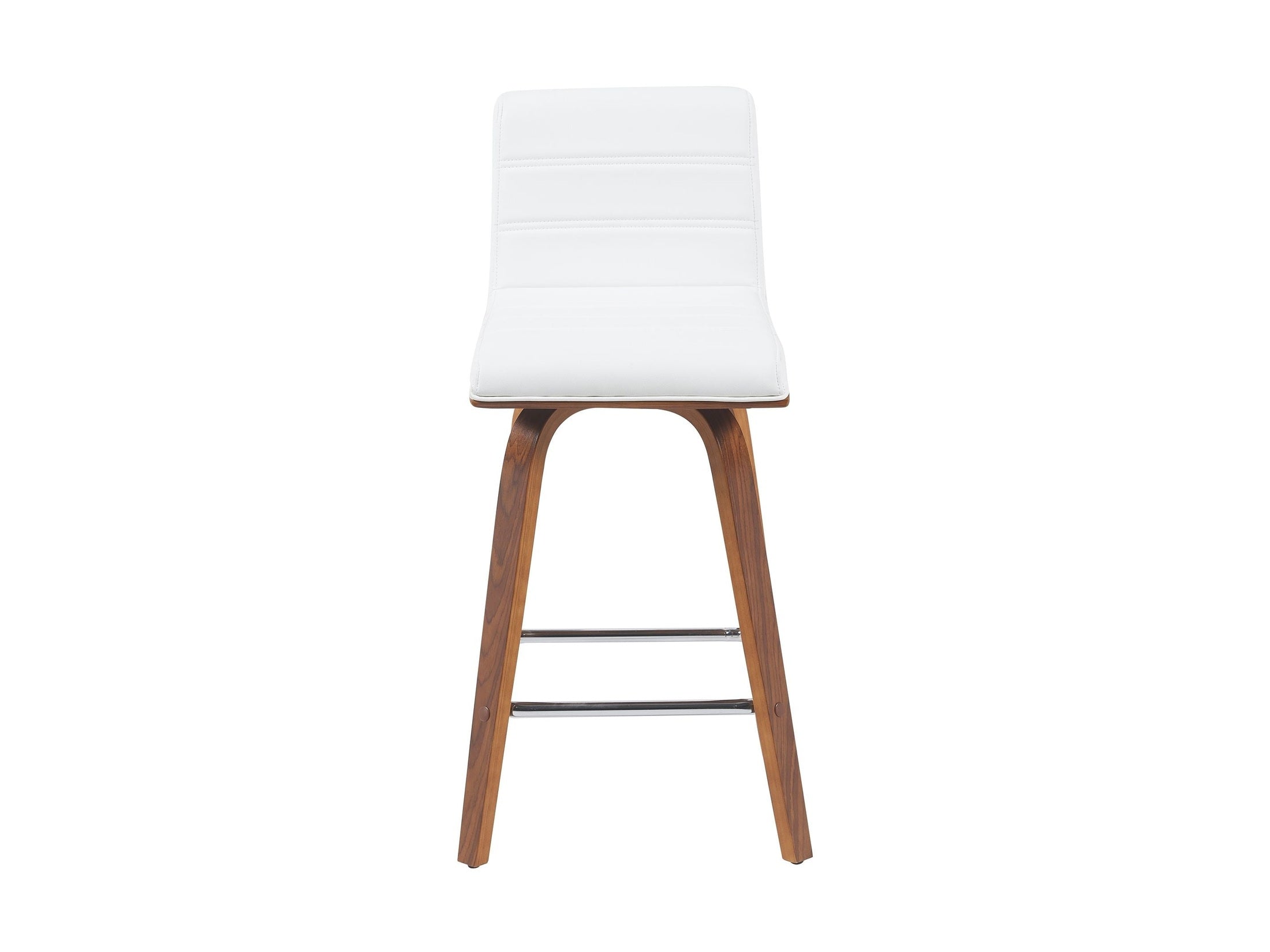 Vienna - Modern Counter Height Swivel Bar Stool - Walnut Finished Wood Frame