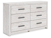 Cayboni - Six Drawer Dresser - Whitewash