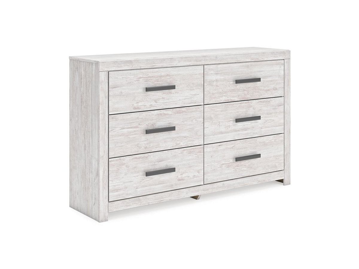 Cayboni - Six Drawer Dresser - Whitewash