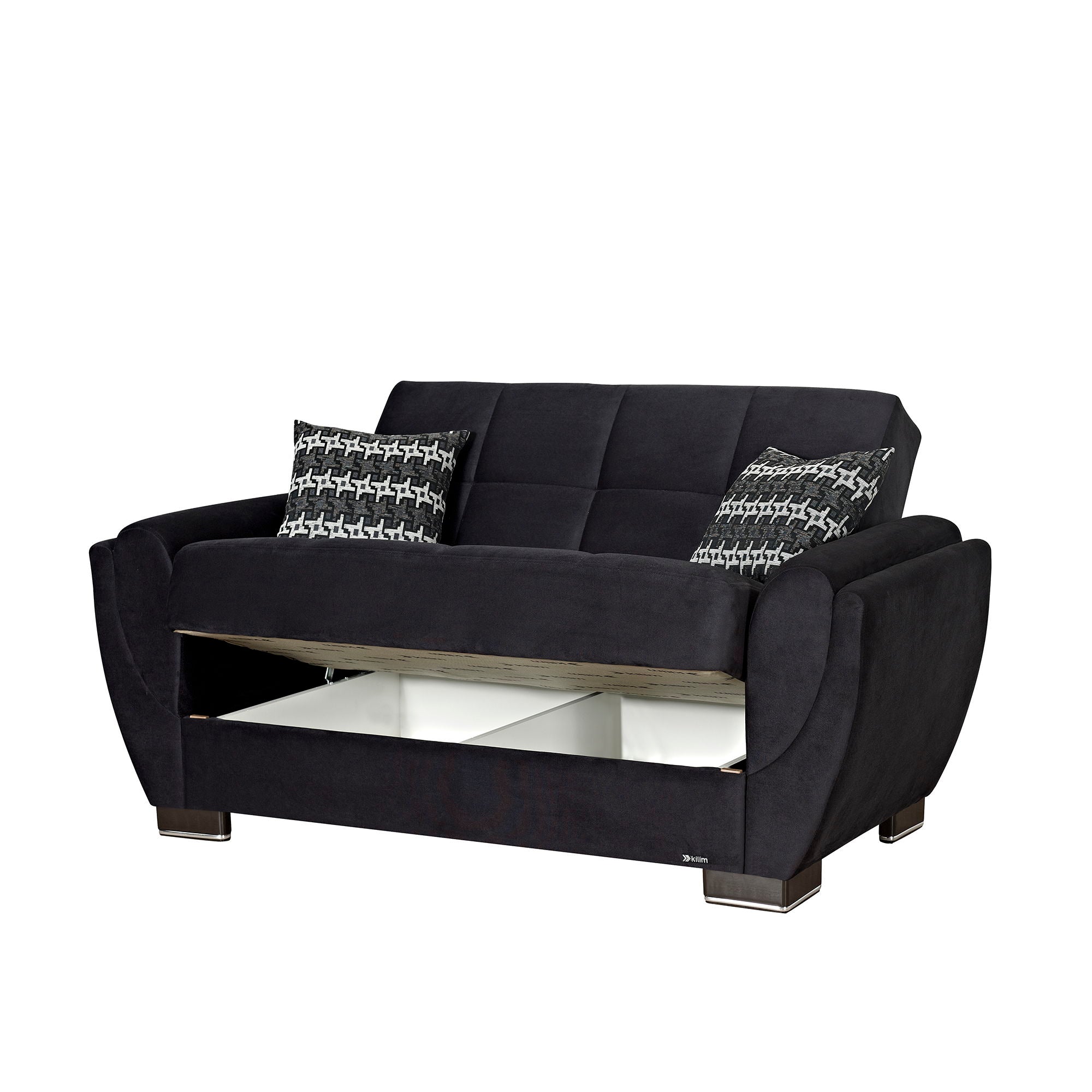 Ottomanson Armada Air - Upholstered Convertible Loveseat With Storage - Microfiber