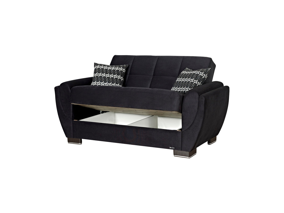 Ottomanson Armada Air - Upholstered Convertible Loveseat With Storage - Microfiber