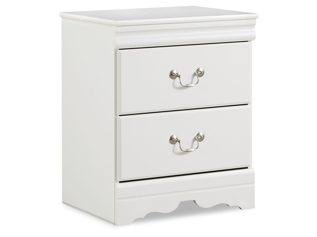 Anarasia - Two Drawer Night Stand - White