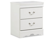 Anarasia - Two Drawer Night Stand - White