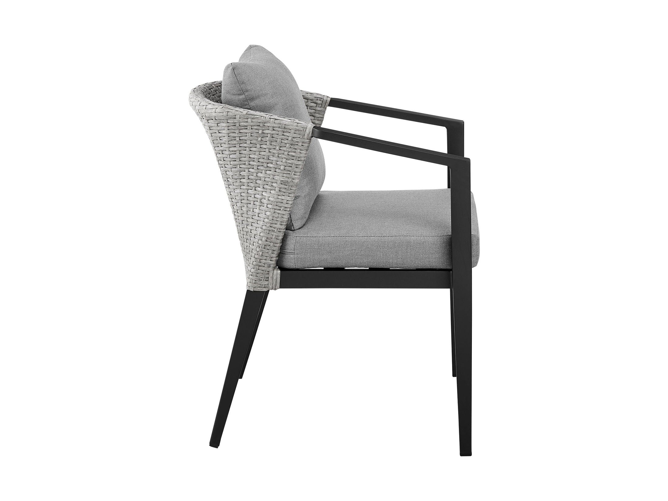 Palma - Outdoor Patio Dining Chairs With Cushions (Set of 2) - Aluminum