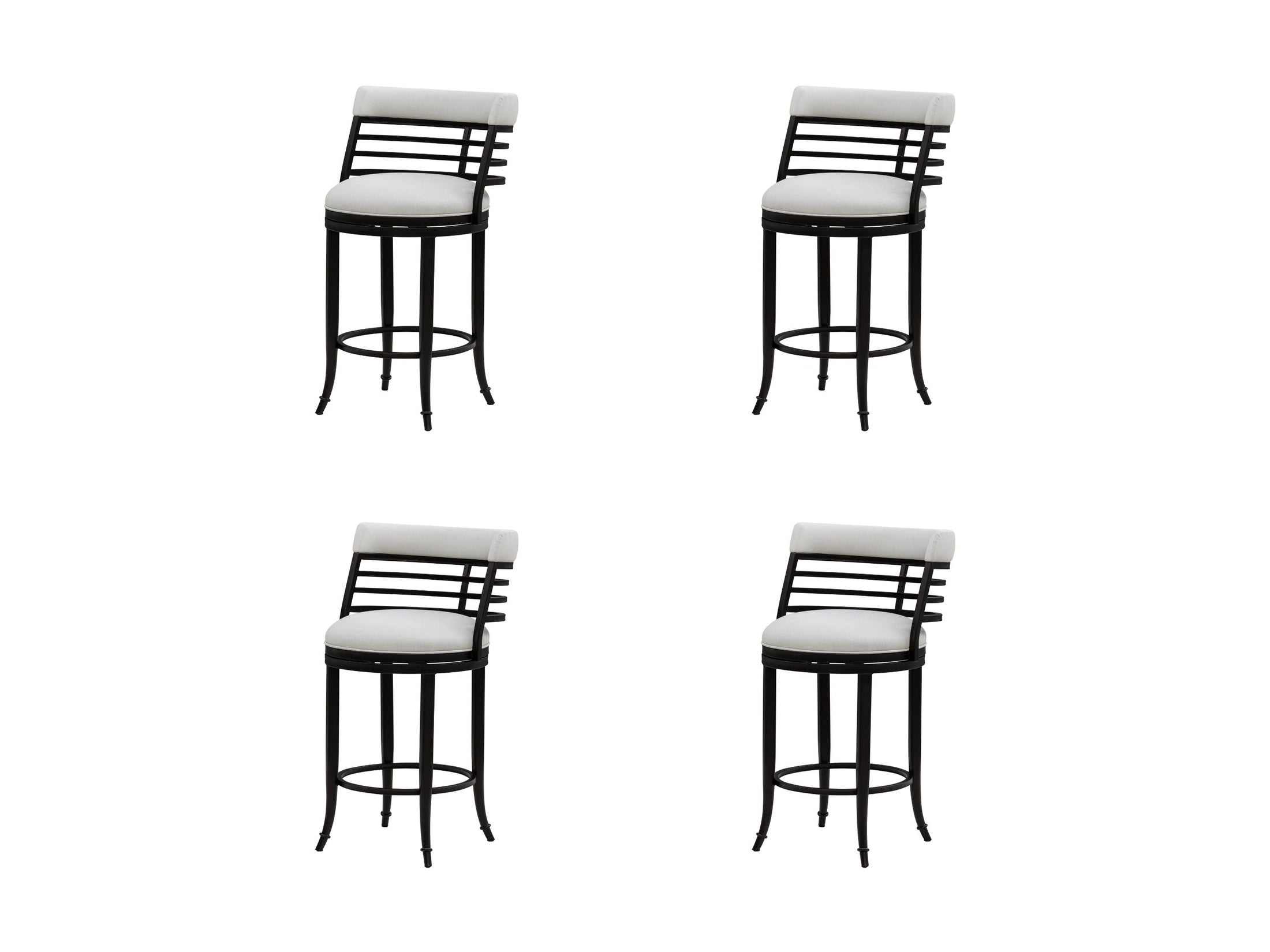 Telia - Upholstered Swivel Counter Height Barstool