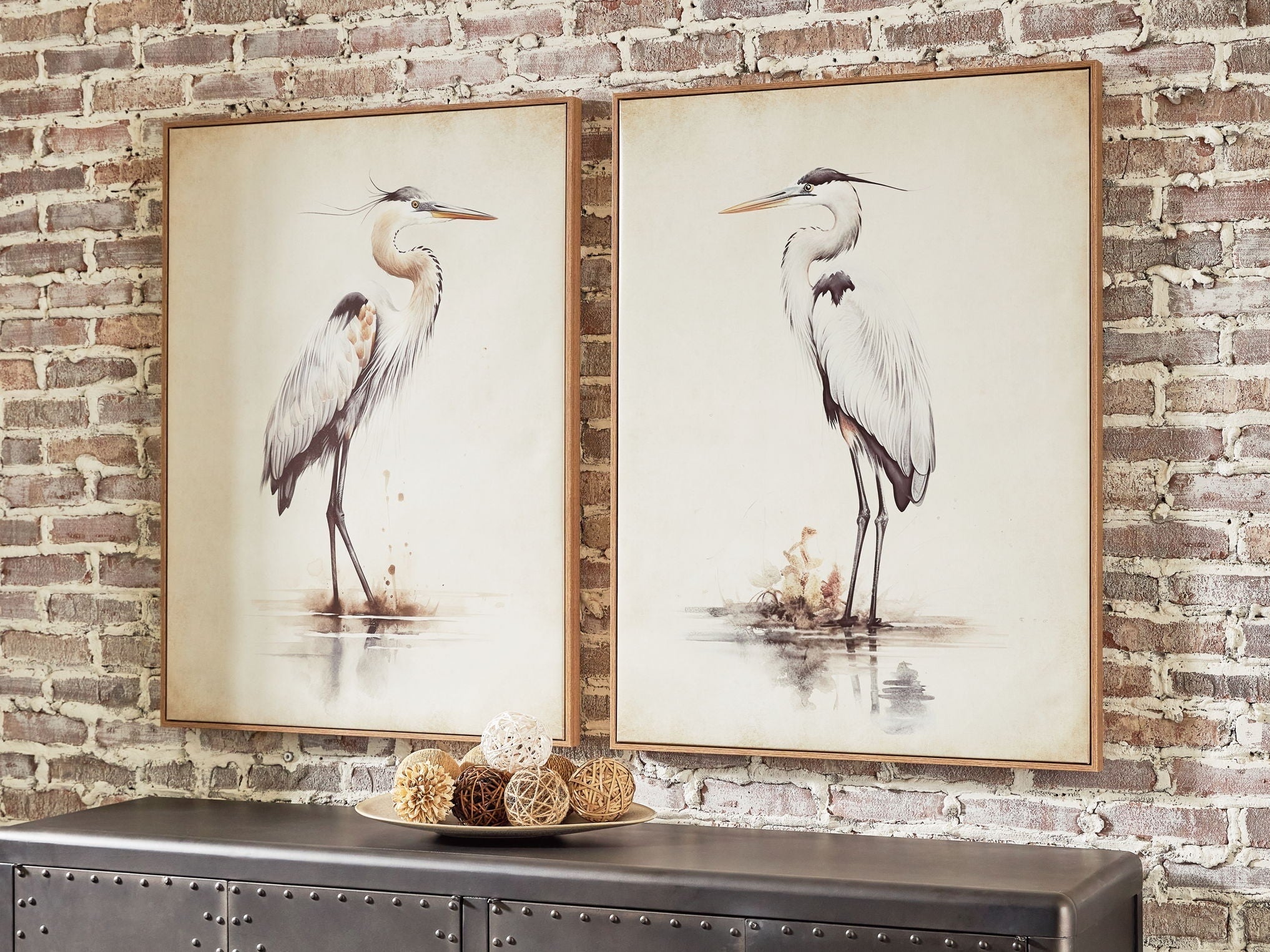 Aubinell - Wall Art Set (Set of 2) - Beige