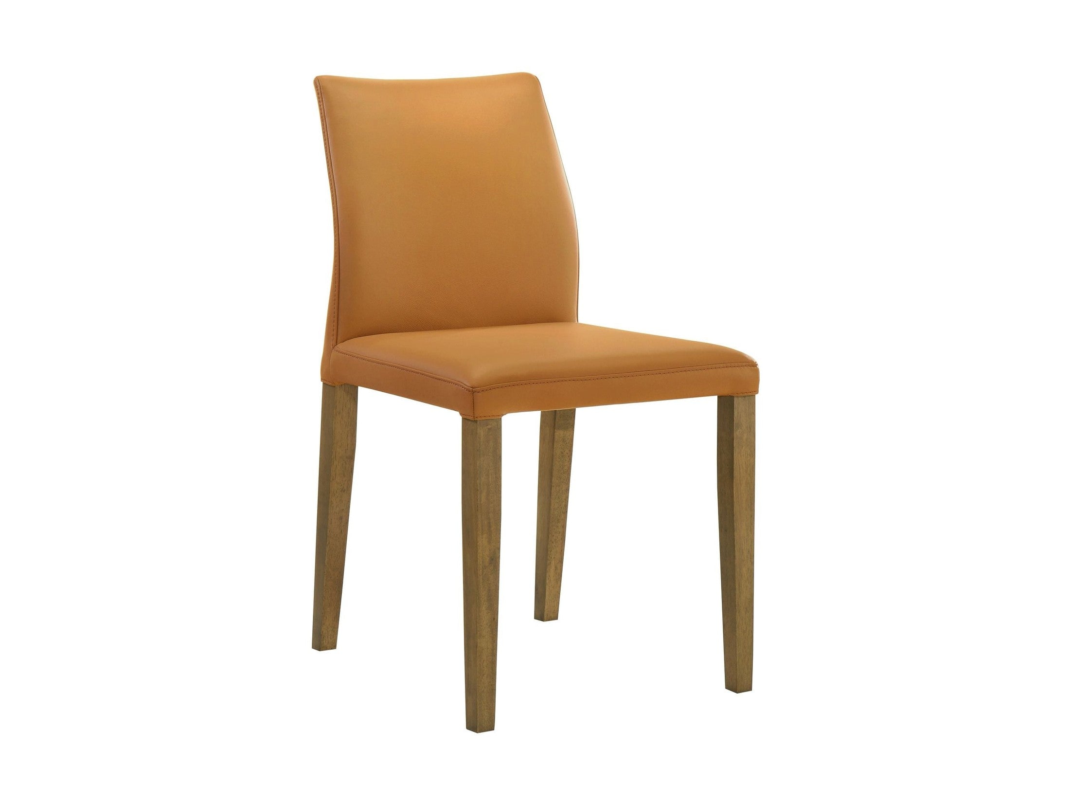 Elyza - Full Back Top Grain Leather Upholstered Wood Dining Chairs (Set of 2)