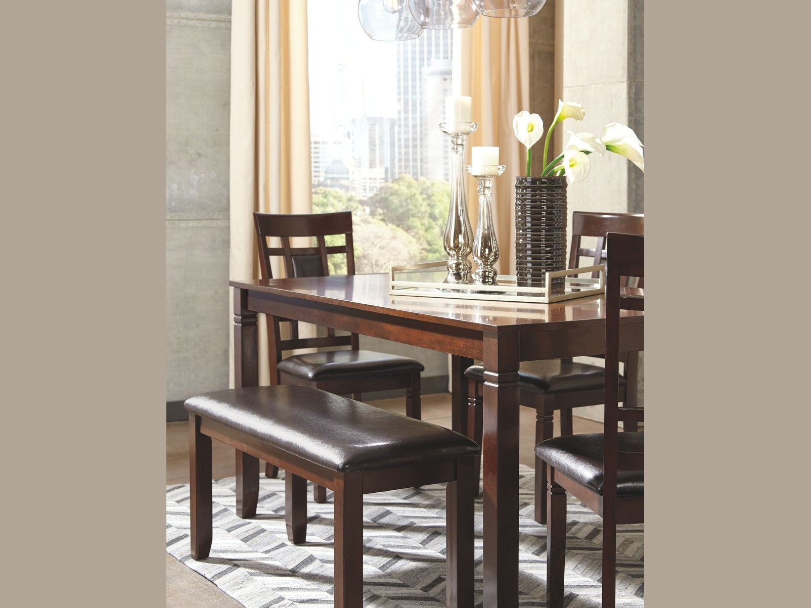 Bennox - Dining Room Table Set (Set of 6) - Brown