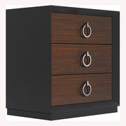 Emporio - Nightstand - Black / Dark Brown