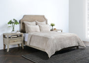 Bari - Velvet Quilt - Pebble